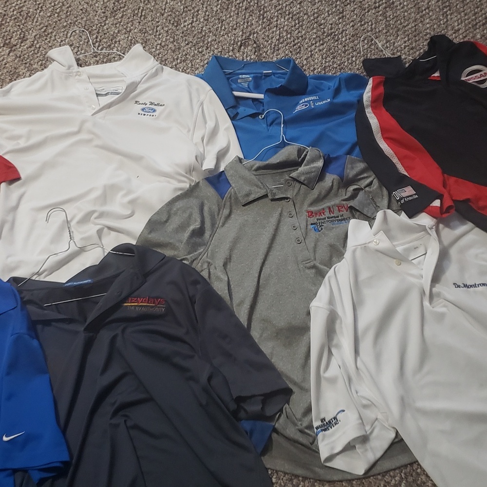Mens dry fit polos